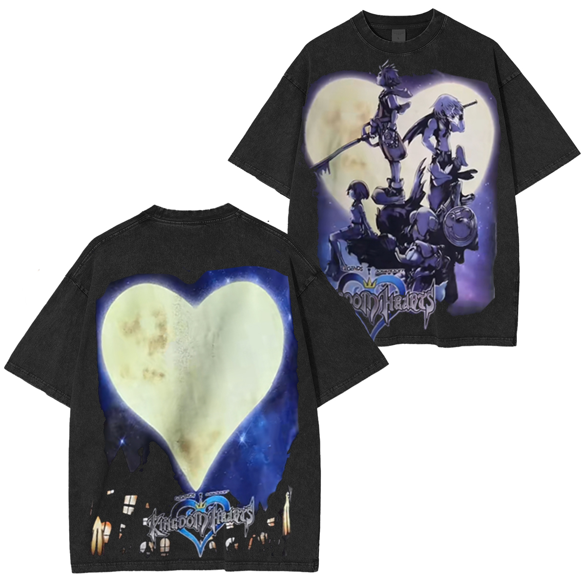 Light And Darkness, One Sky, One Destiny Vintage Unisex Washed T-Shirt