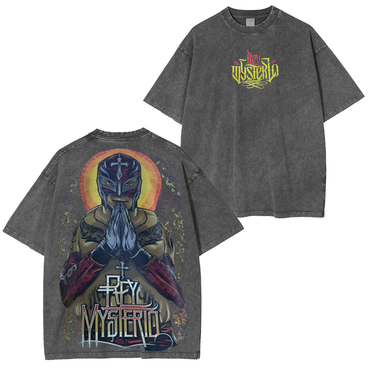 Rey Mysterio Vintage Unisex Washed T-Shirt