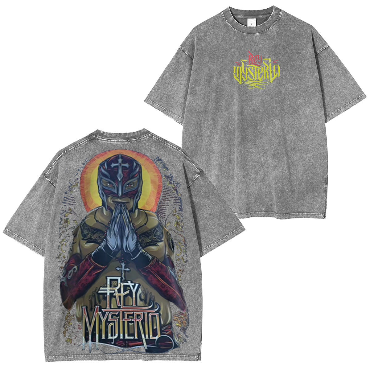 Rey Mysterio Vintage Unisex Washed T-Shirt