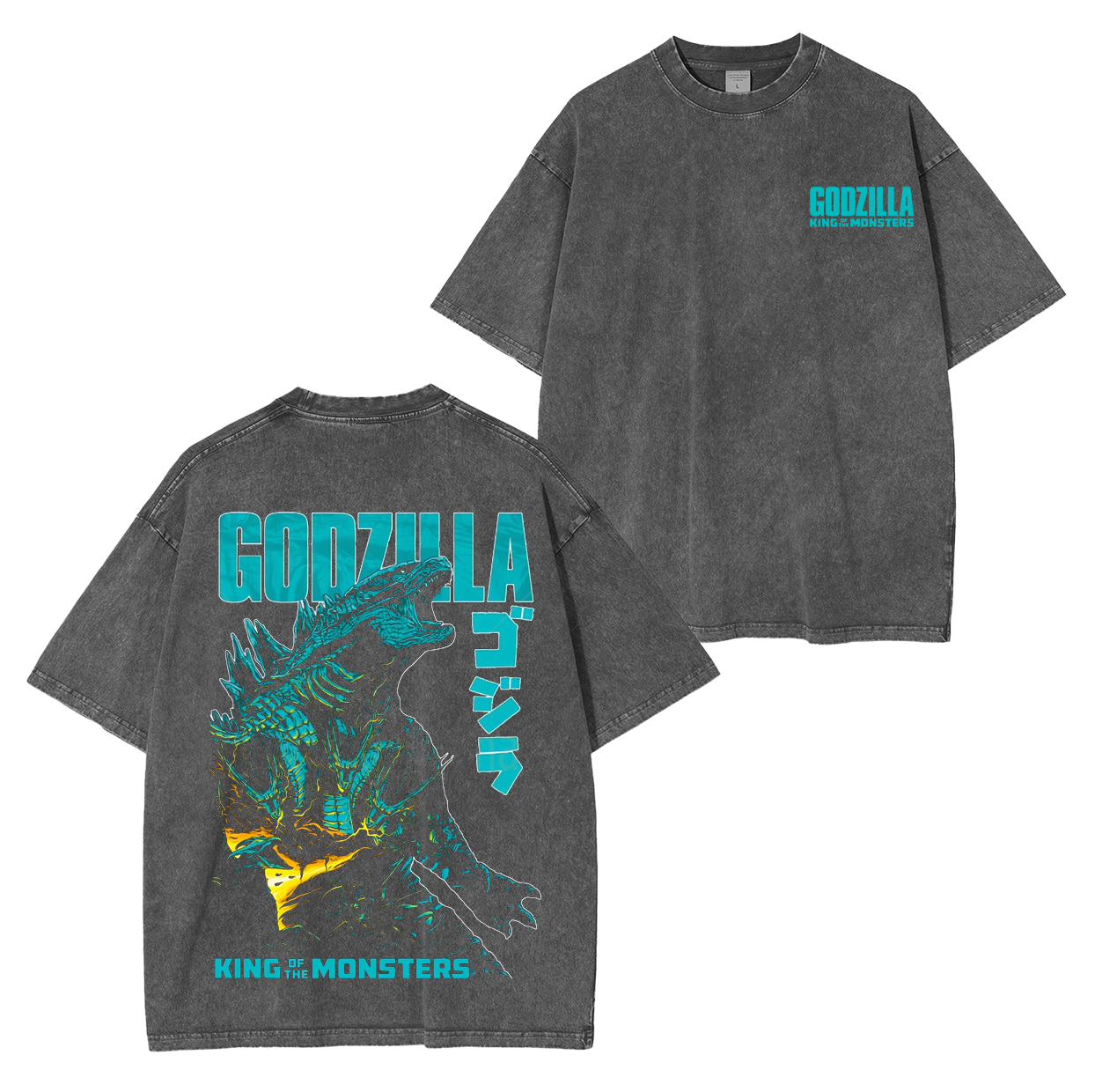 Godzilla King of the Monsters Unisex Washed T-Shirt