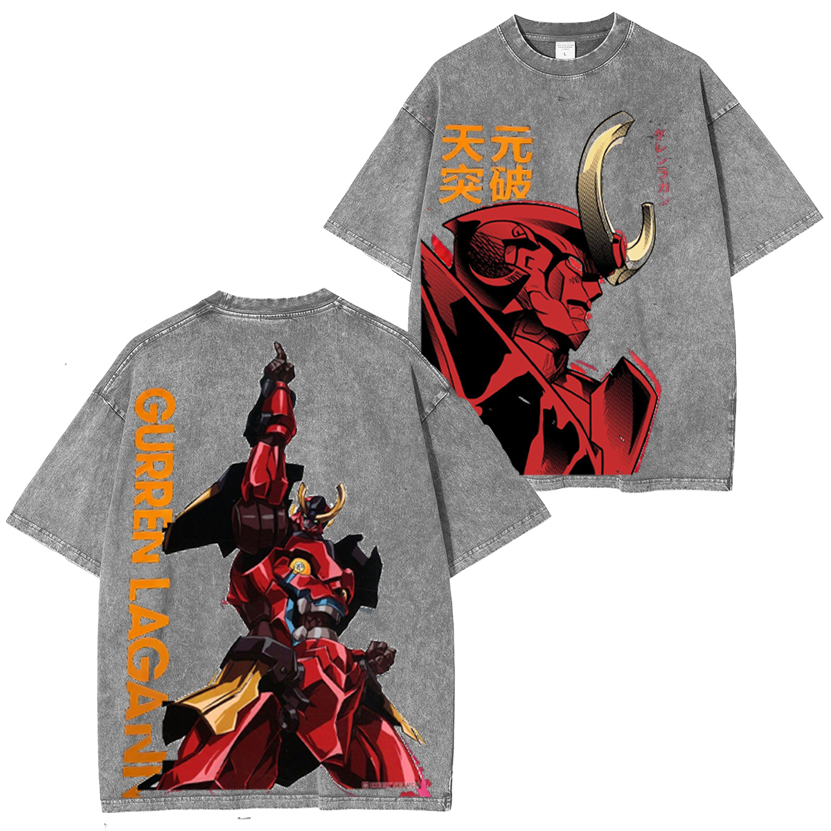 Gurren Lagann Unisex Washed T-Shirt