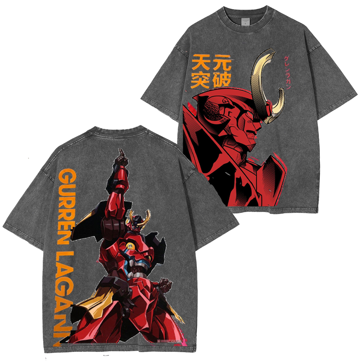 Gurren Lagann Unisex Washed T-Shirt