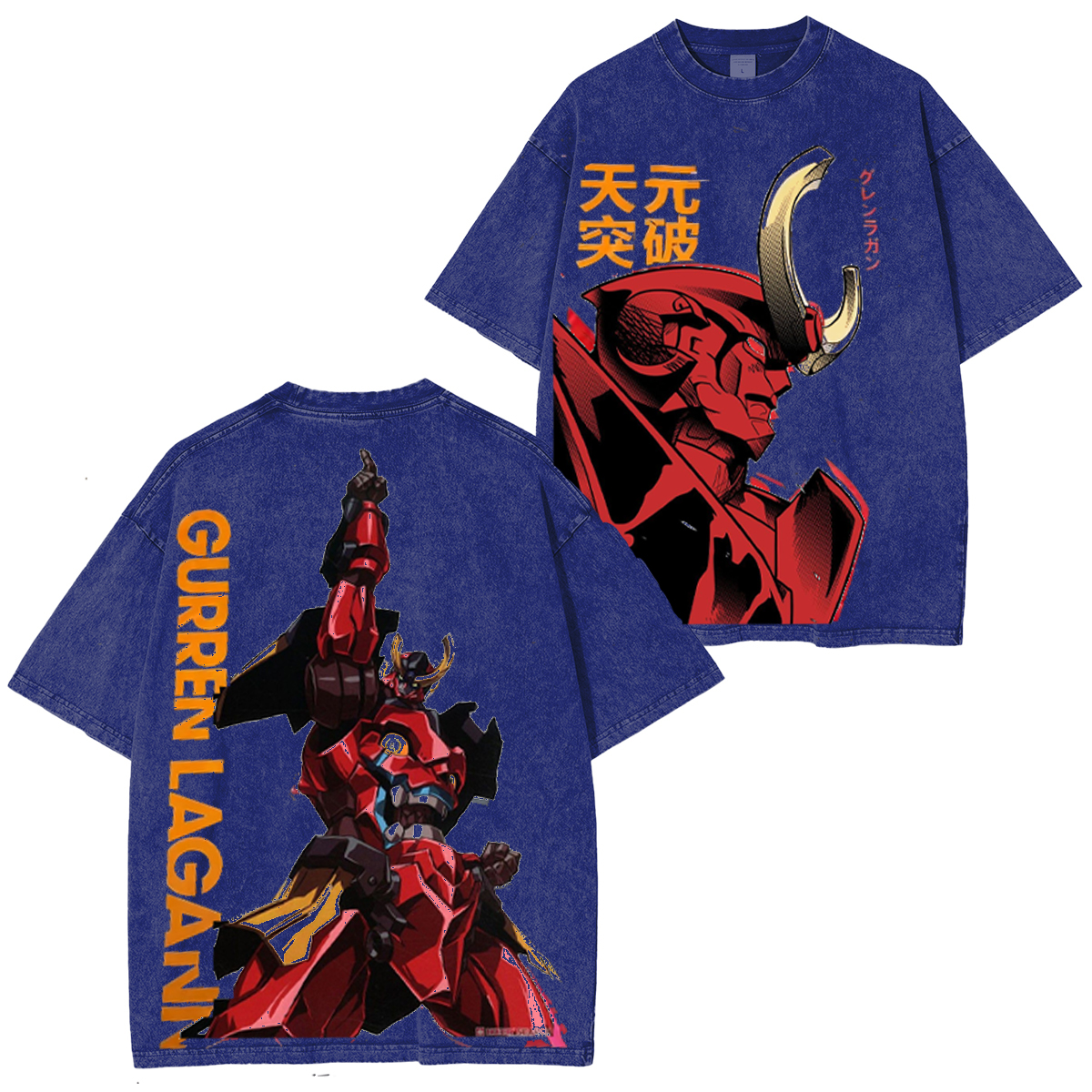 Gurren Lagann Unisex Washed T-Shirt