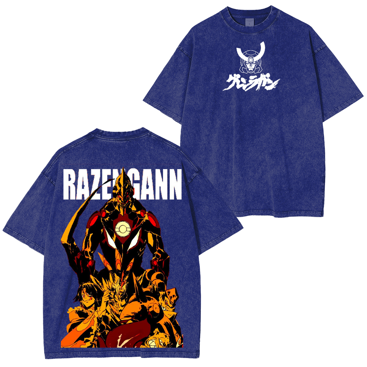 Gurren Lagann Streetwear Energy  Unisex Washed T-Shirt