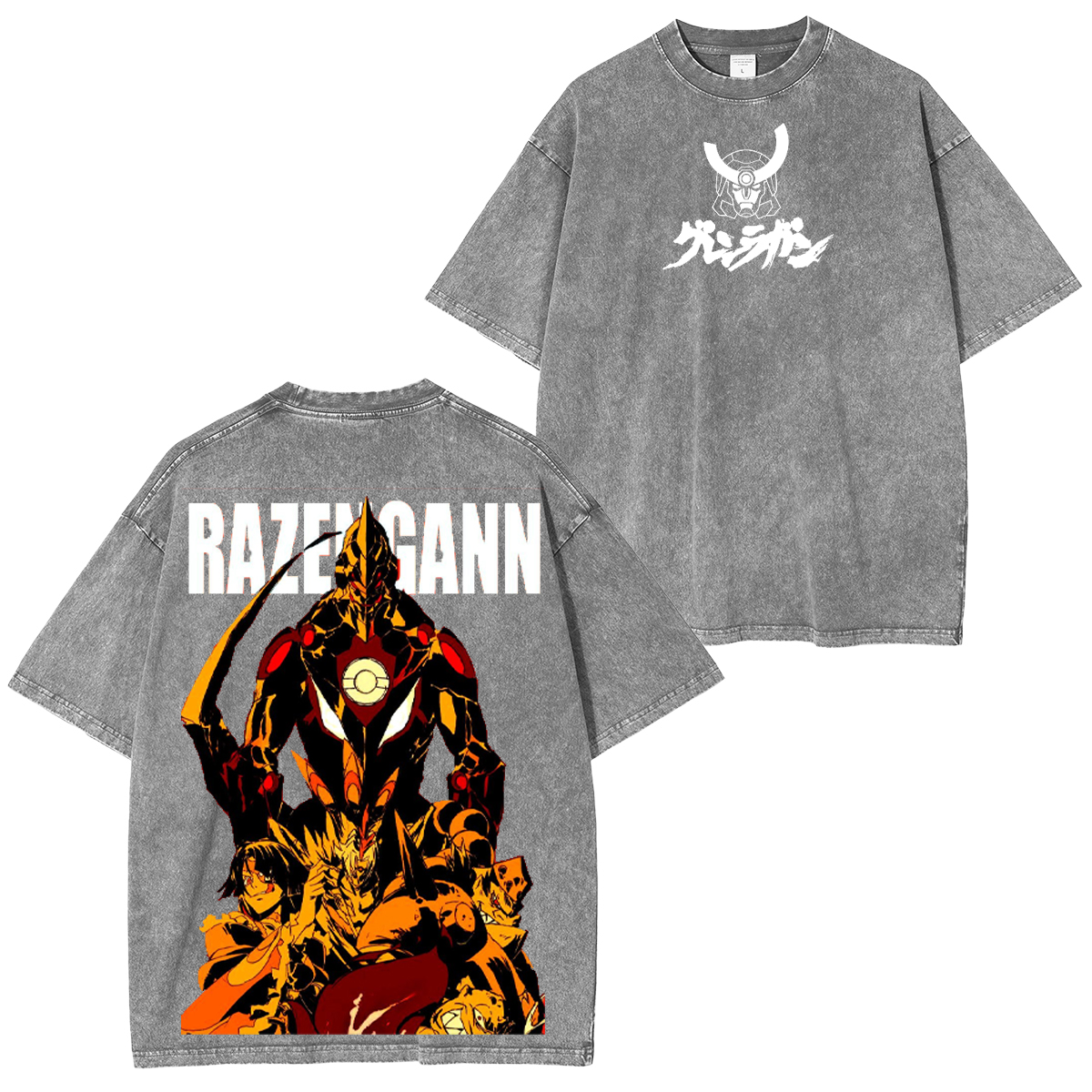 Gurren Lagann Streetwear Energy  Unisex Washed T-Shirt