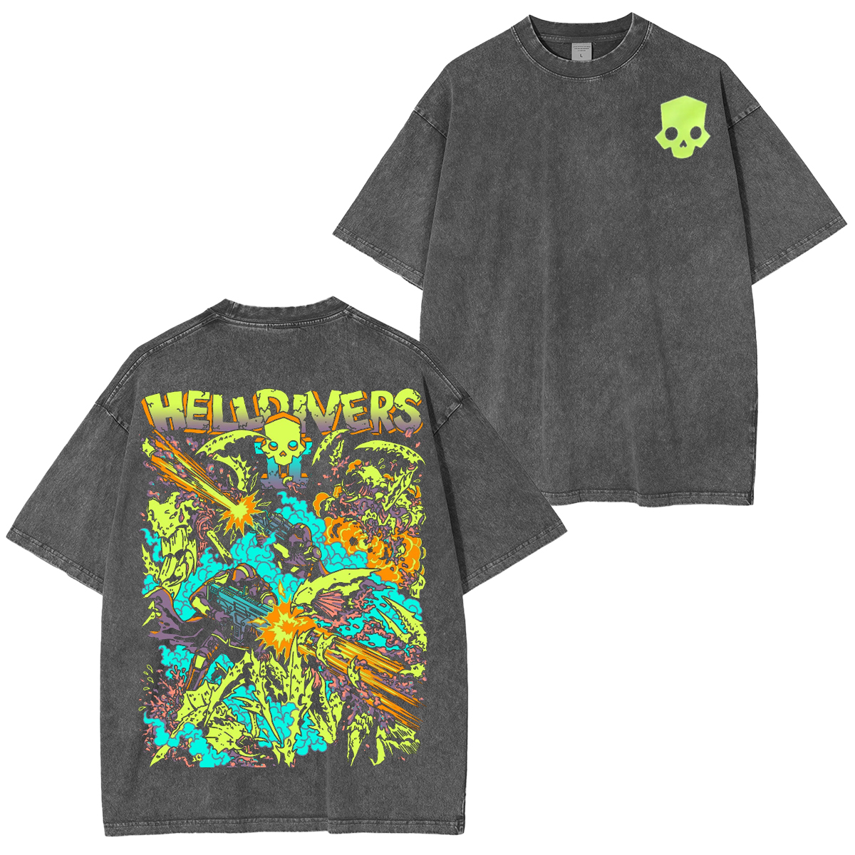 Helldiver Unisex Washed T-Shirt