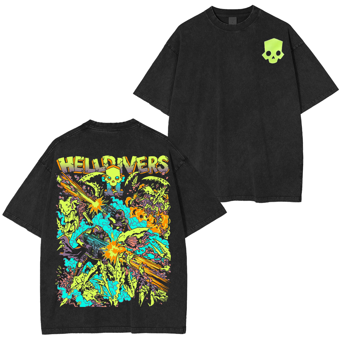 Helldiver Unisex Washed T-Shirt
