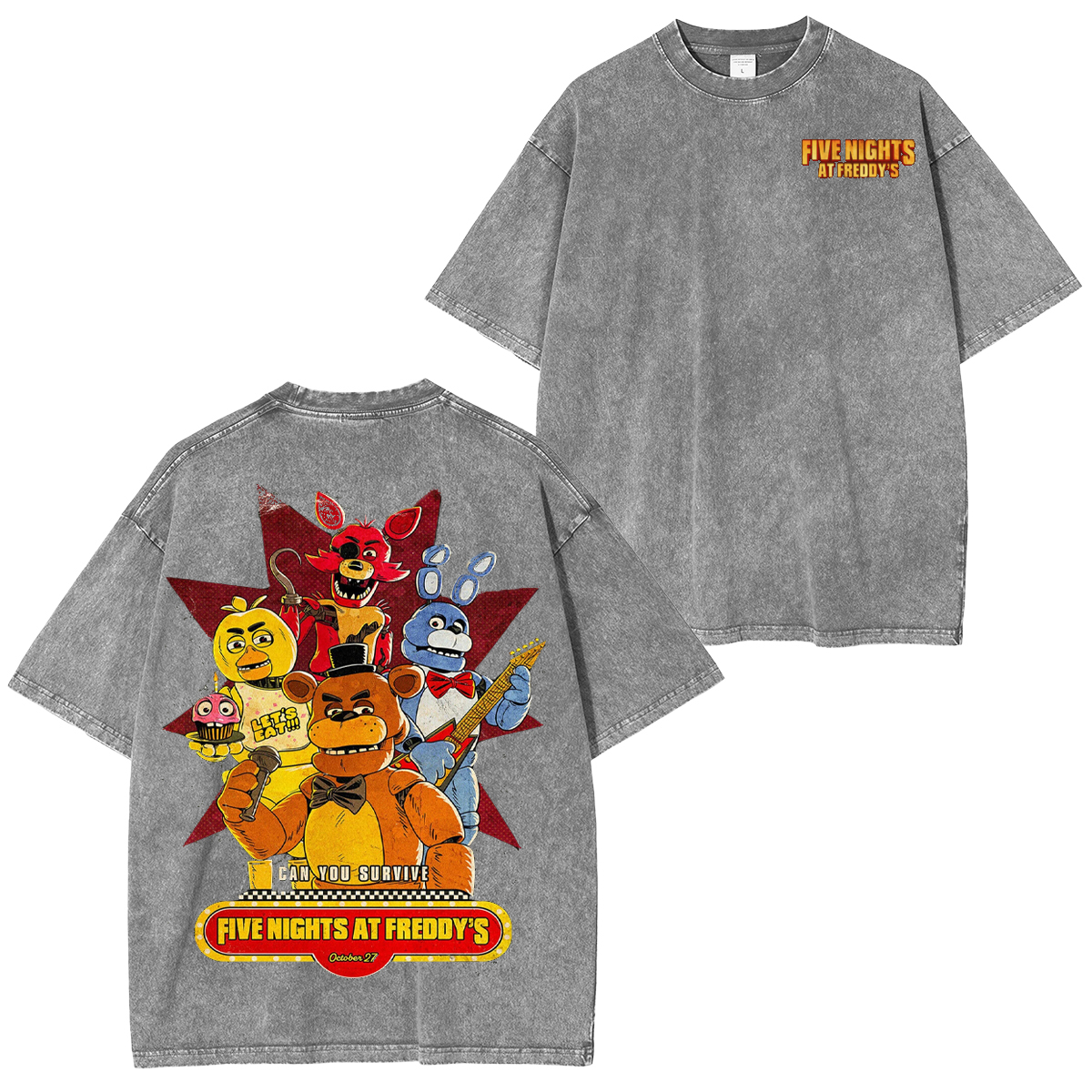 Five Nights at Freddy's Unisex Washed T-Shirt