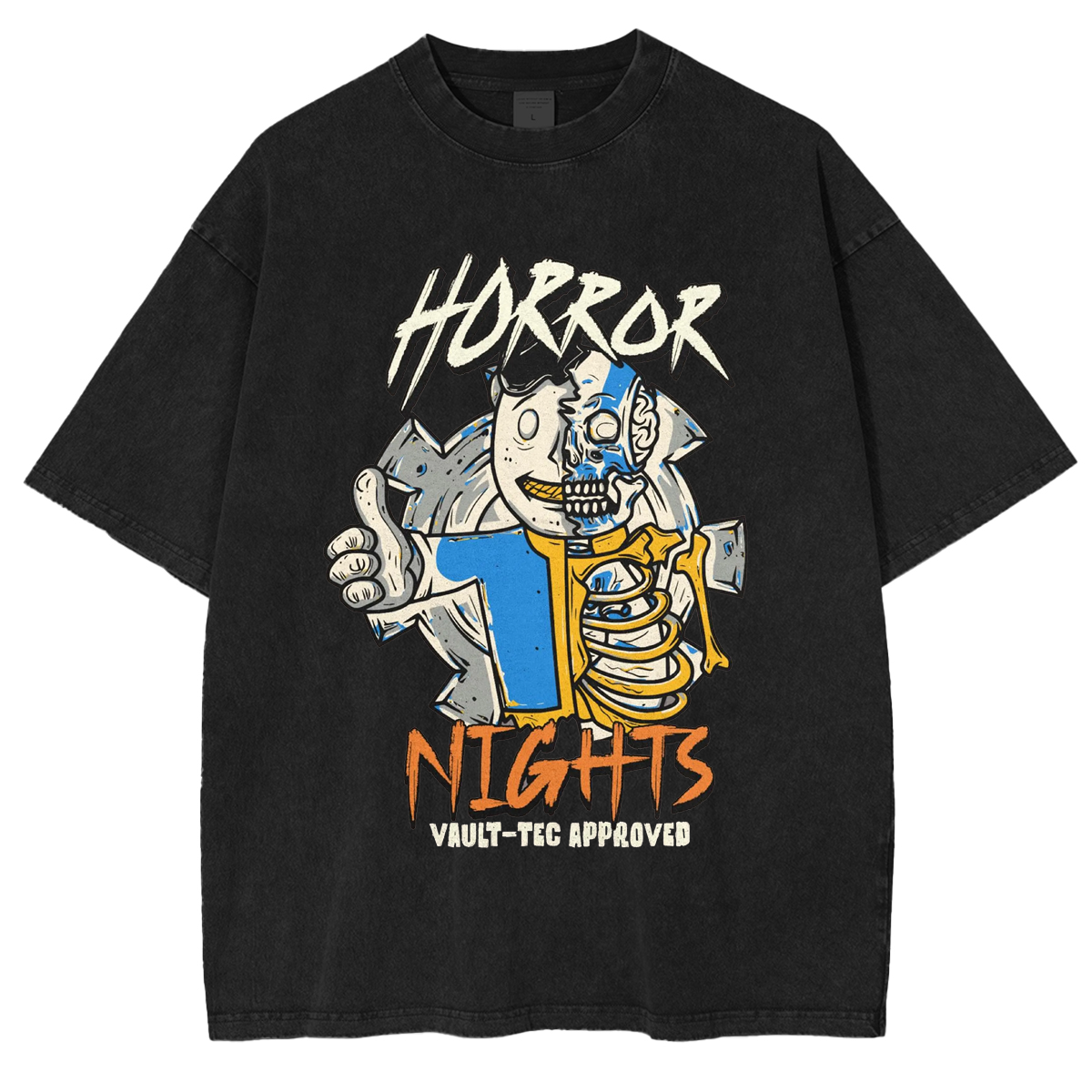 Horror Nights ,Fallout Halloween Unisex Washed T-Shirt
