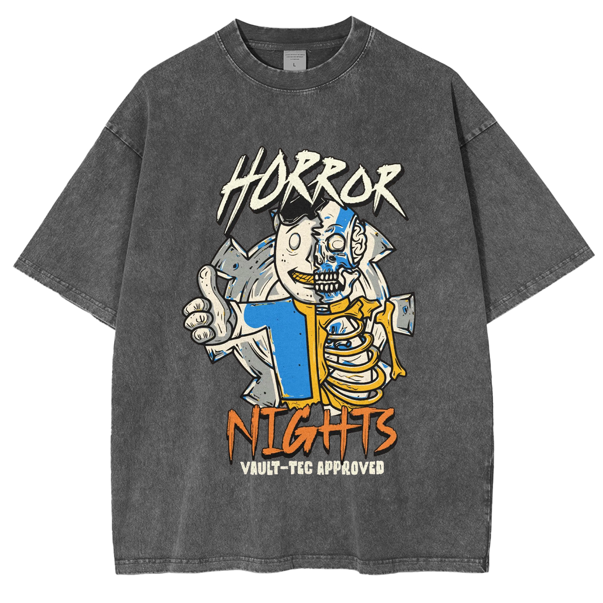 Horror Nights ,Fallout Halloween Unisex Washed T-Shirt