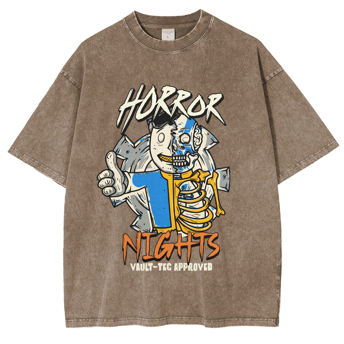Horror Nights ,Fallout Halloween Unisex Washed T-Shirt