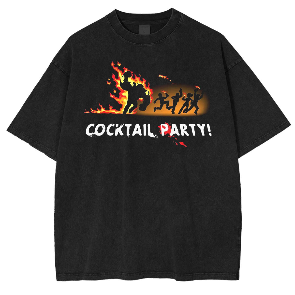 Cocktail Party Left 4 Dead Humor  Unisex Washed T-Shirt
