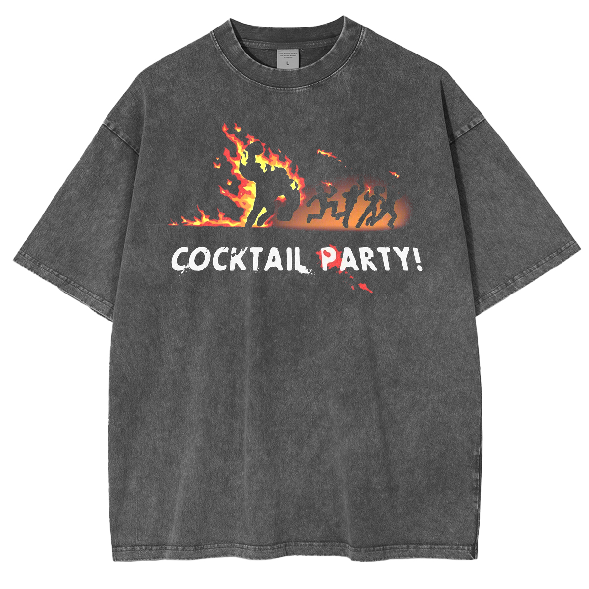 Cocktail Party Left 4 Dead Humor  Unisex Washed T-Shirt