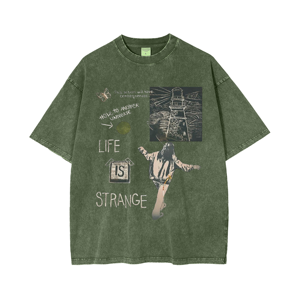 Life Is Strange Video Game  Unisex Washed T-Shirt