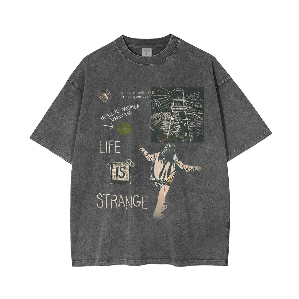 Life Is Strange Video Game  Unisex Washed T-Shirt