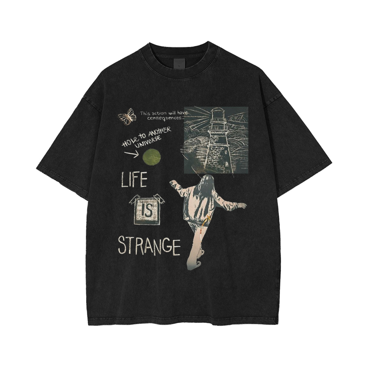 Life Is Strange Video Game  Unisex Washed T-Shirt