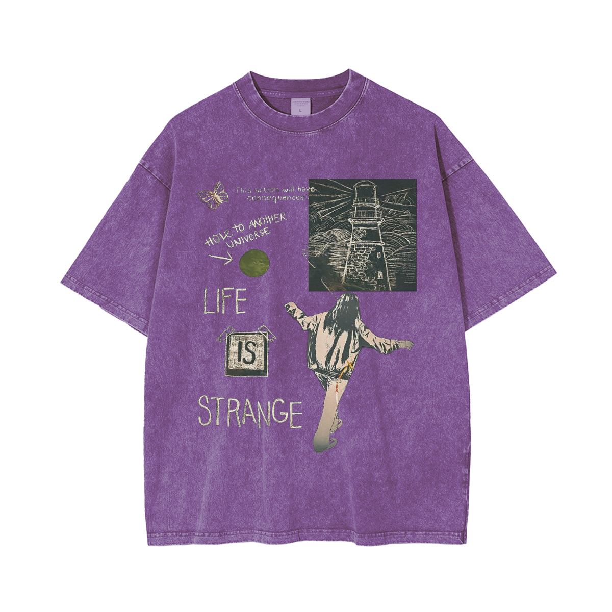 Life Is Strange Video Game  Unisex Washed T-Shirt