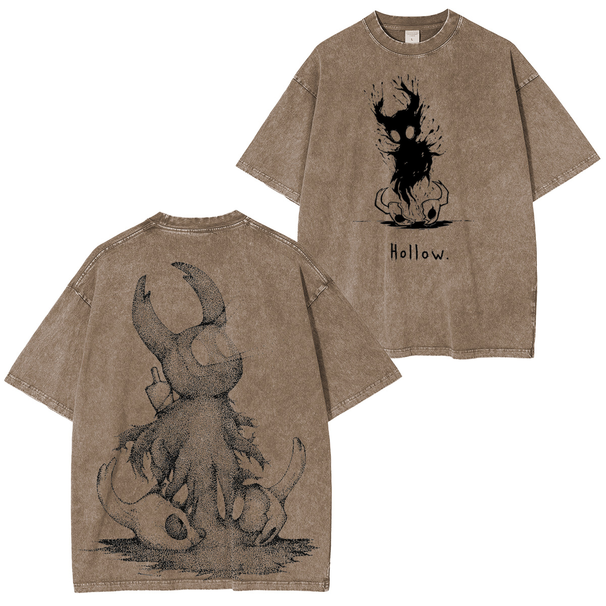 Hollow Knight double-printed Unisex Washed T-Shirt