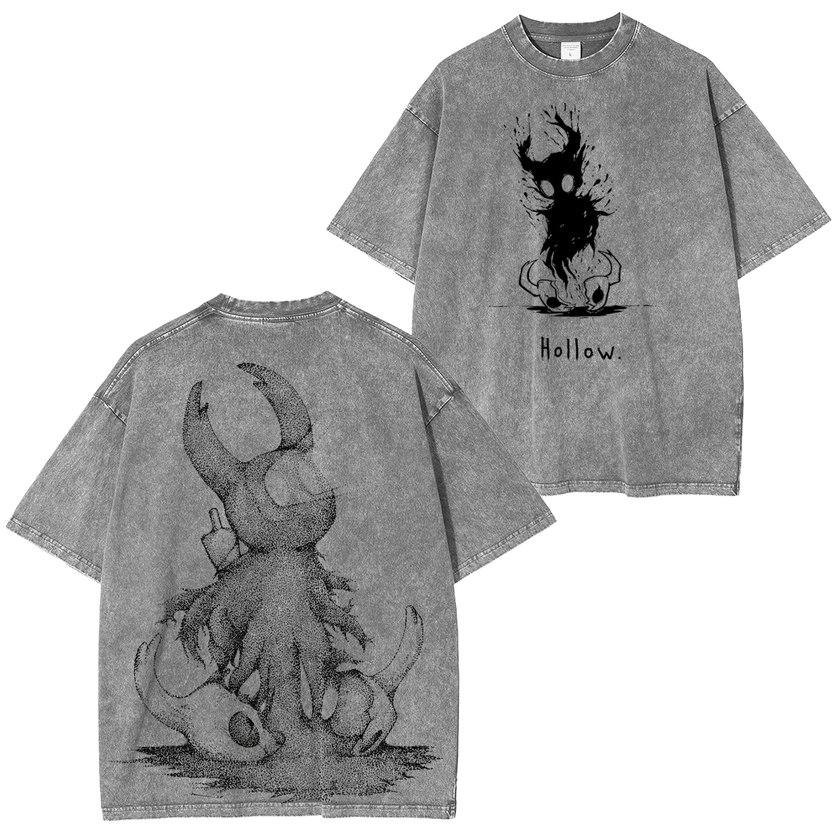 Hollow Knight double-printed Unisex Washed T-Shirt