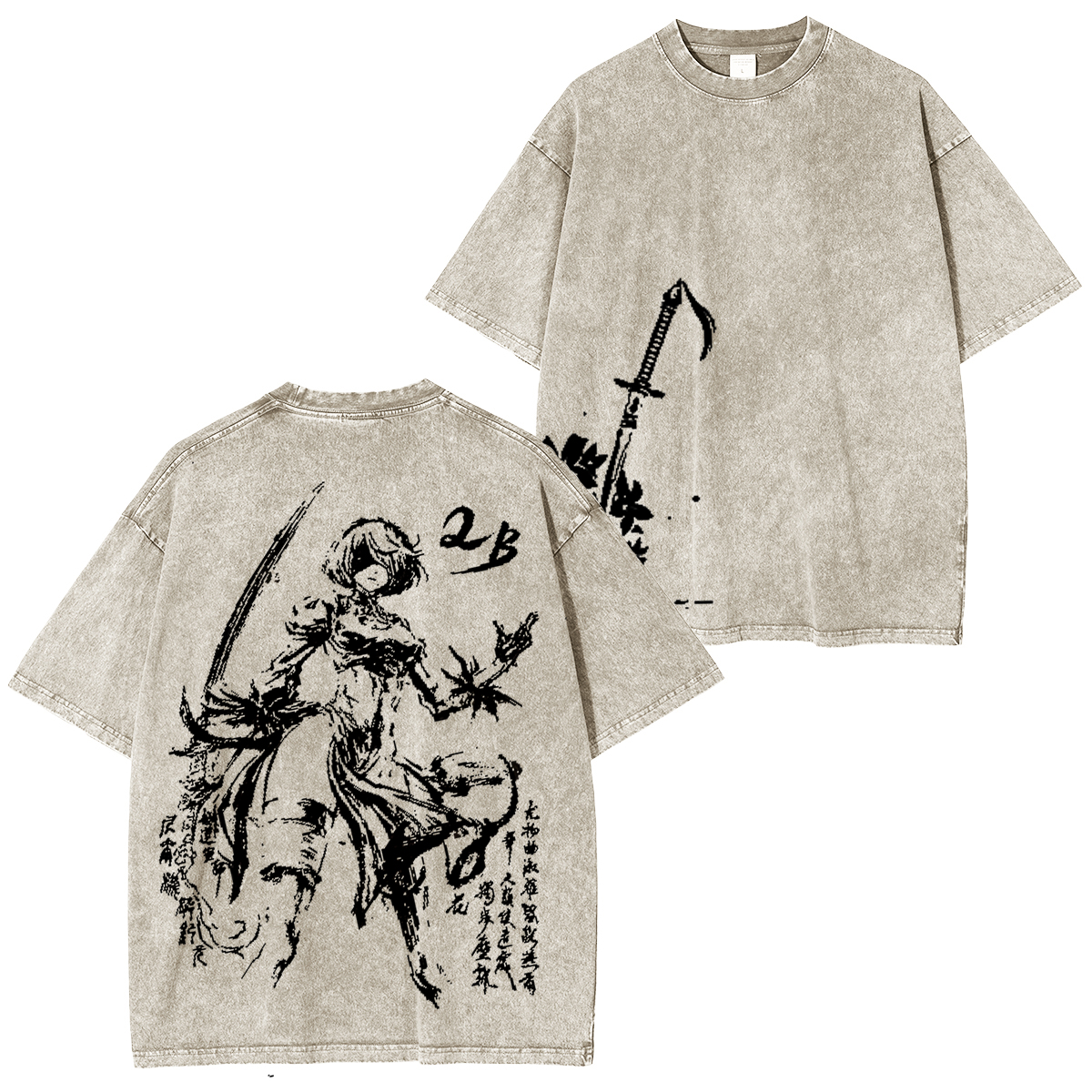 Nier Automata2b Unisex Washed T-Shirt