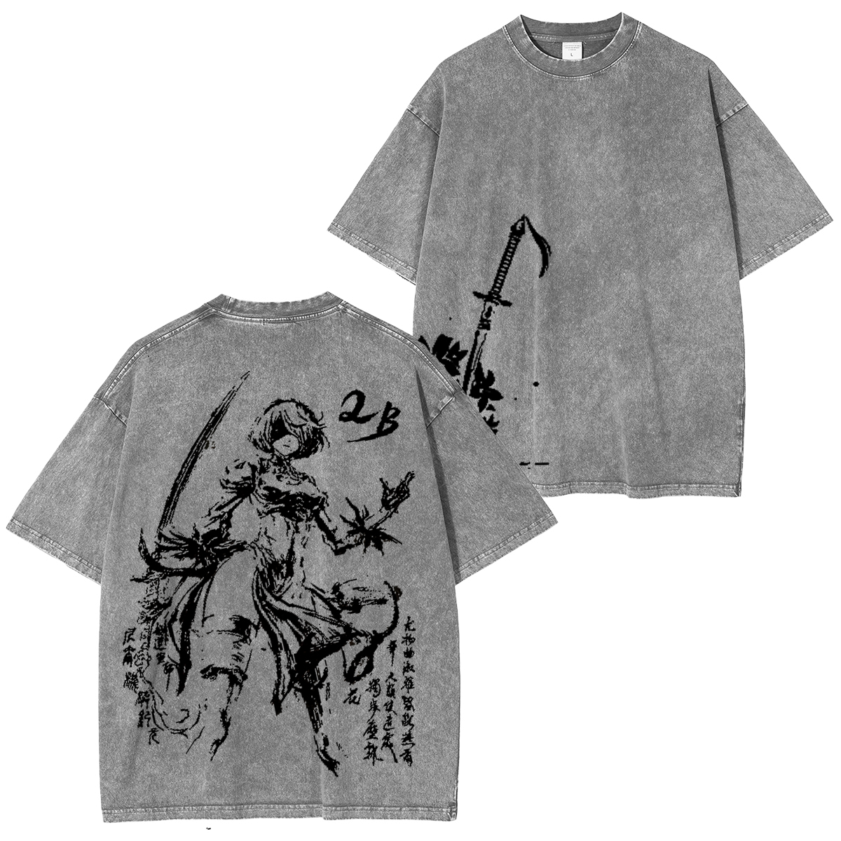 Nier Automata2b Unisex Washed T-Shirt