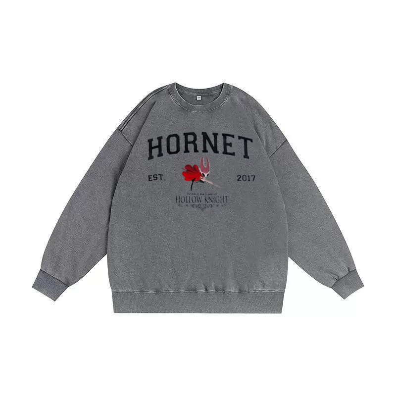 Hollow Knight Silksong Unisex Washed Crewneck Sweatshirt