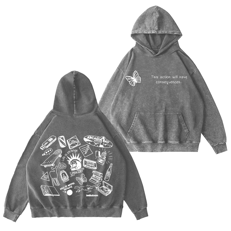 Life Is Strange Unisex Washed Hoodie