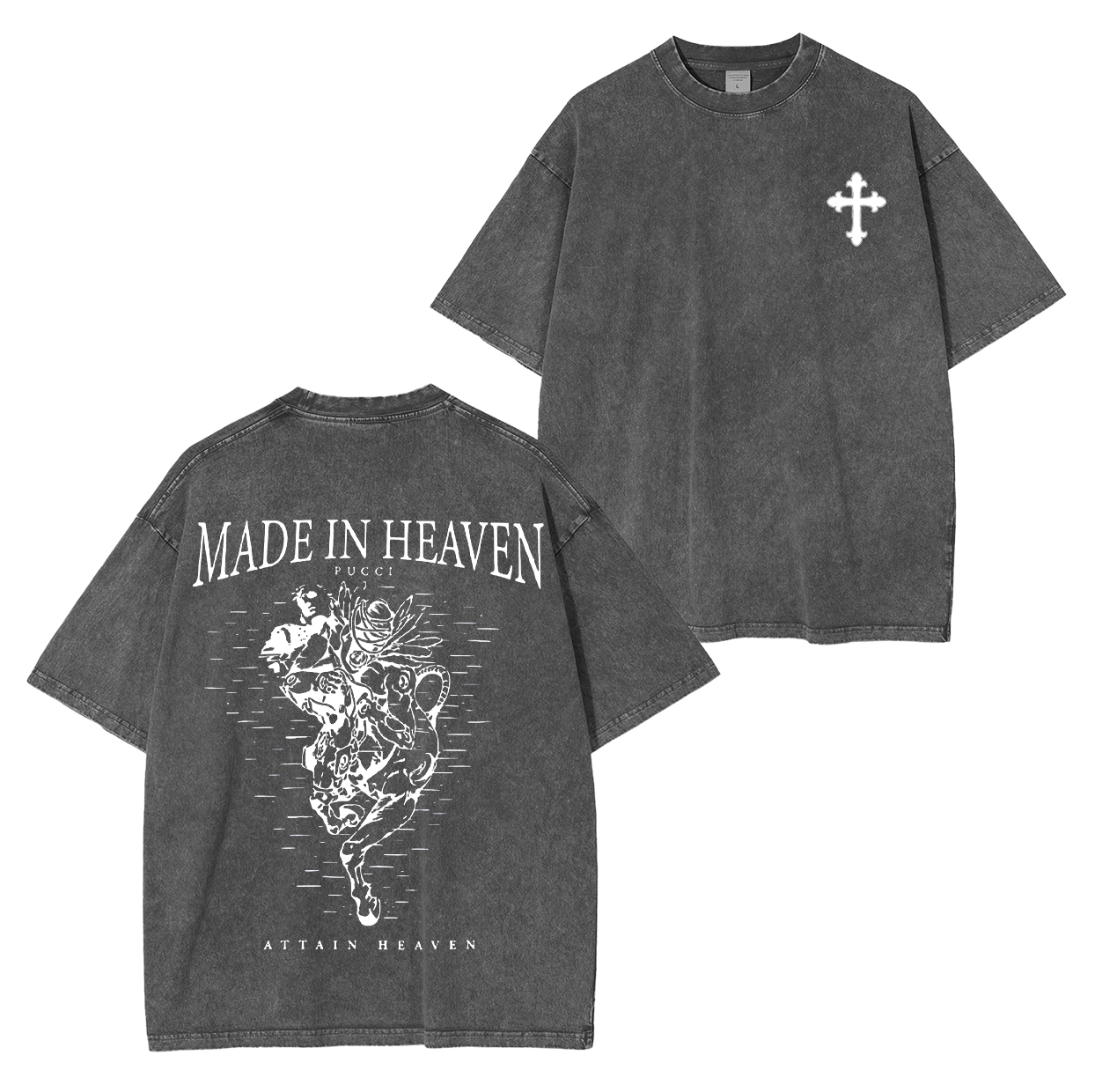 JoJo's Bizarre Adventure Unisex Washed T-Shirt