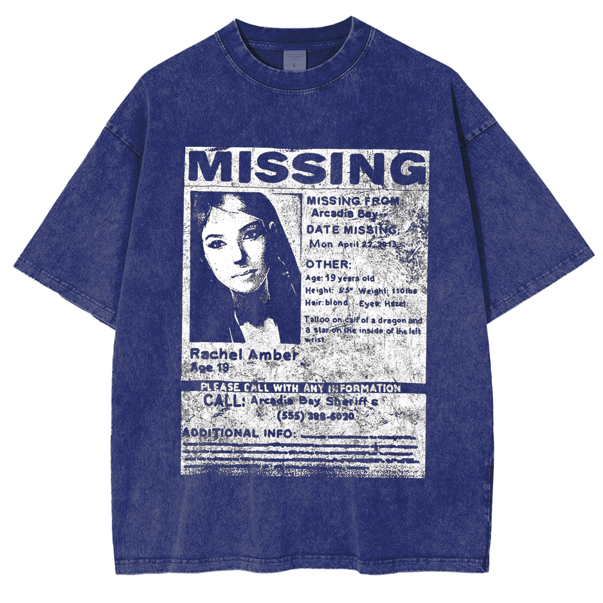Life is Strange - Rachel's Missing Poster Unisex Washed T-Shirt
