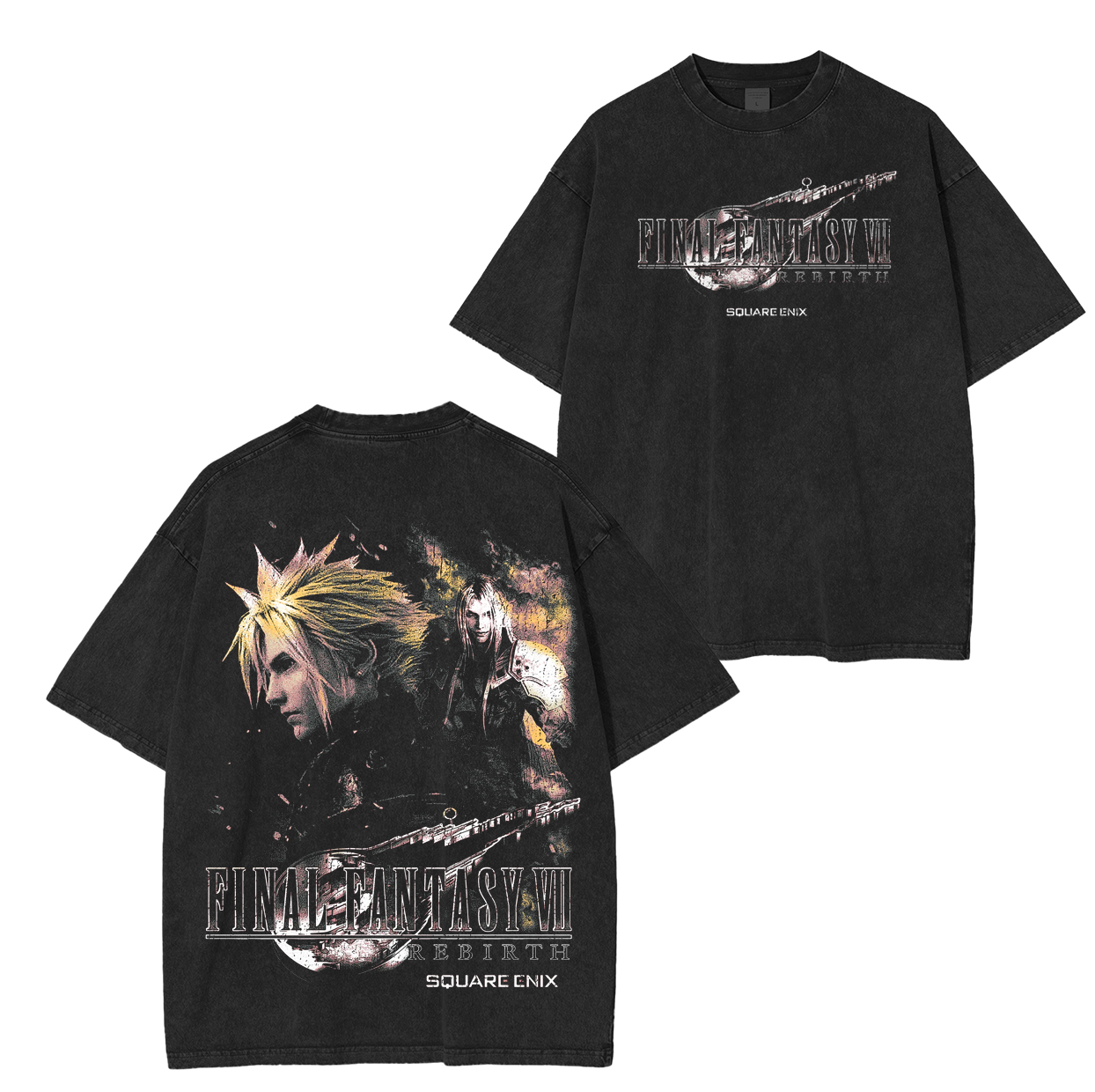 Final Fantasy Rebirth Unisex Washed T-Shirt