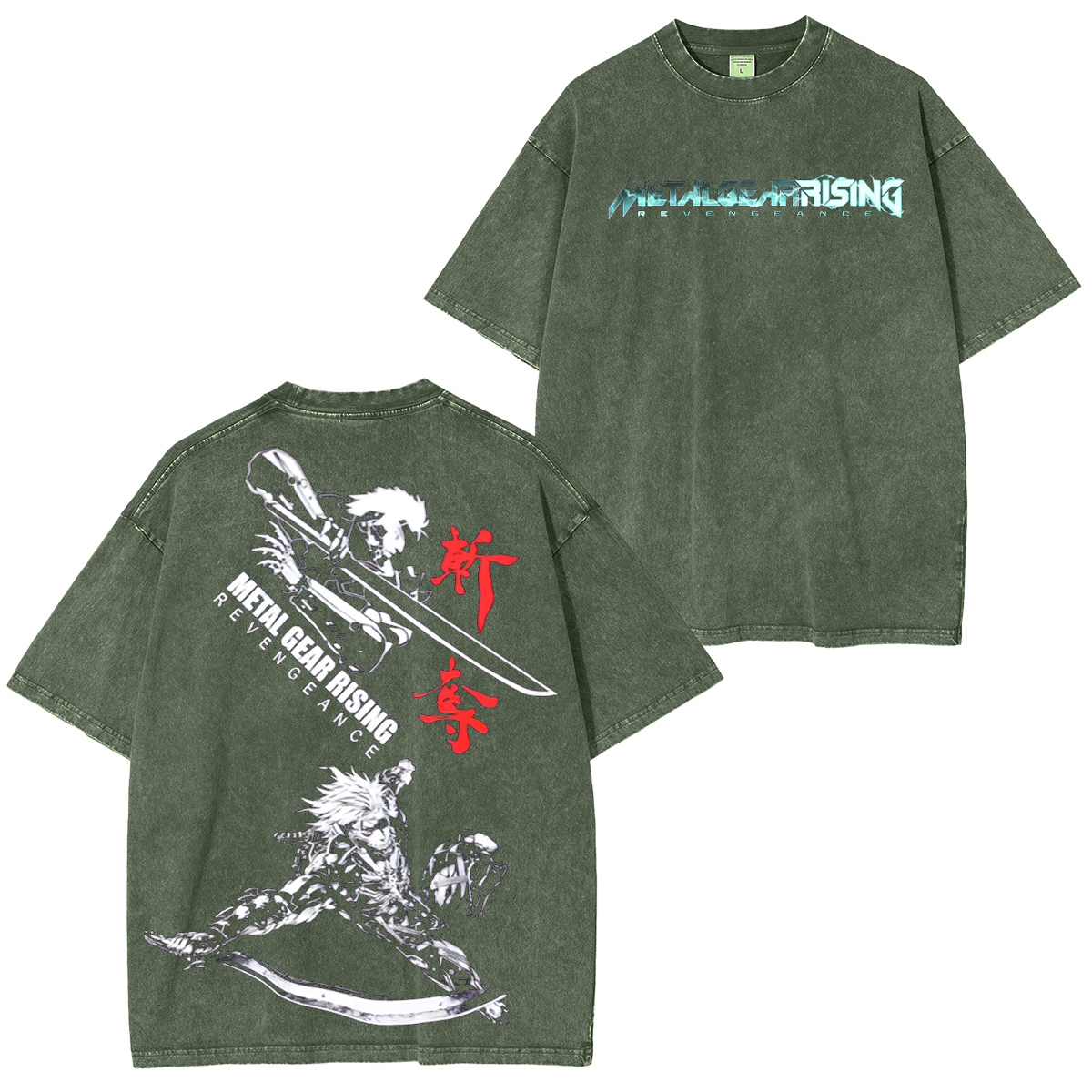 Metal Gear Rising Raiden Unisex Washed T-Shirt