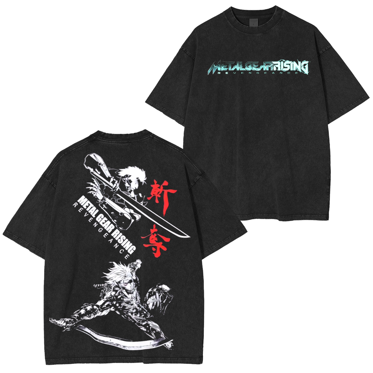 Metal Gear Rising Raiden Unisex Washed T-Shirt