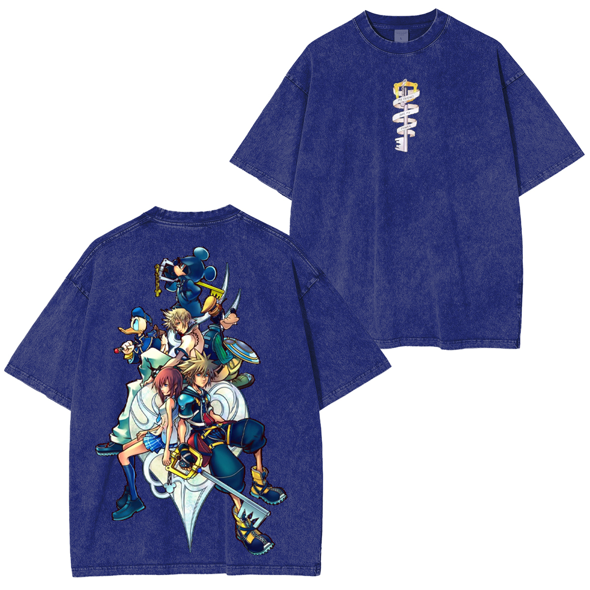 Kingdom Hearts  Unisex Washed T-Shirt