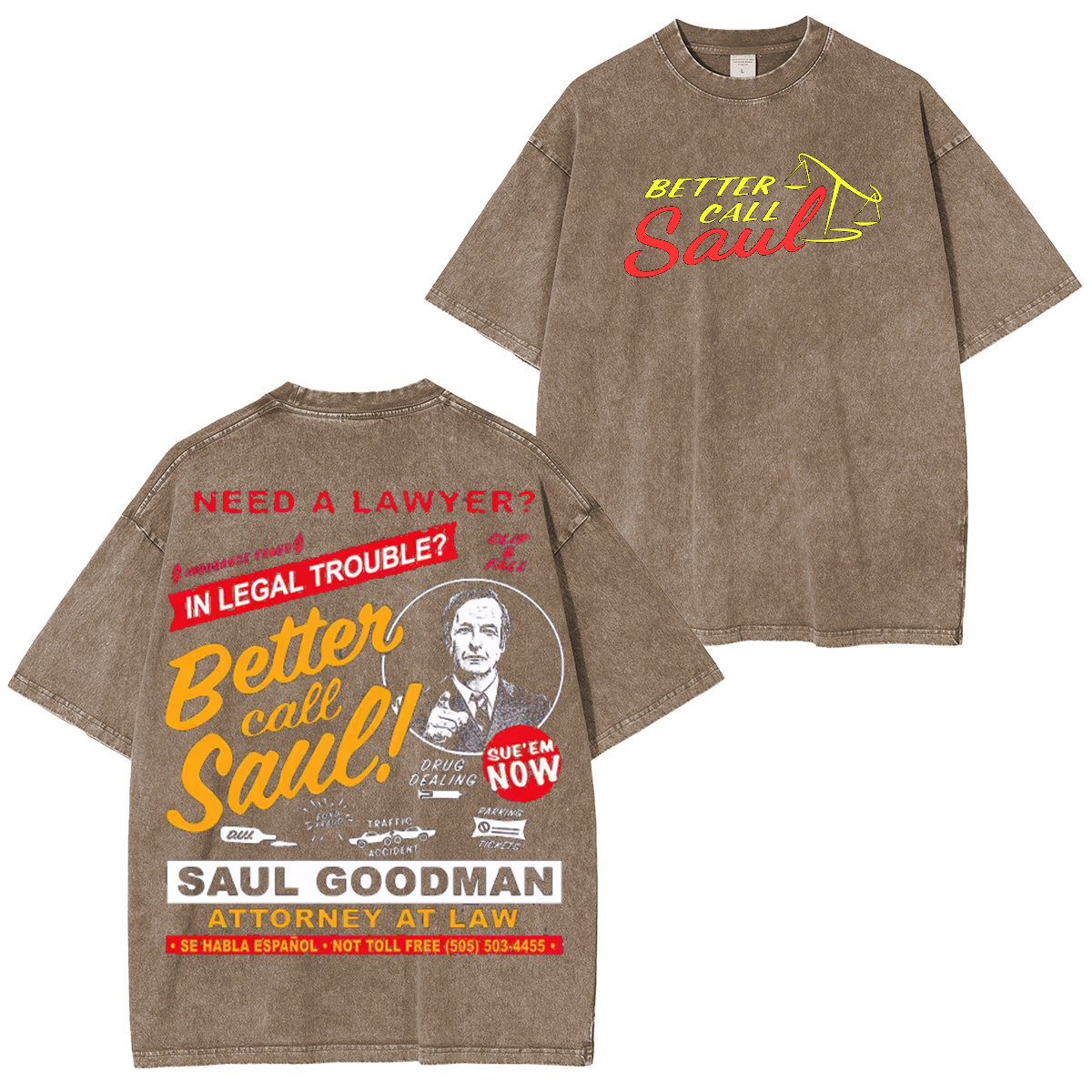 Better Call Saul Unisex Washed T-Shirt