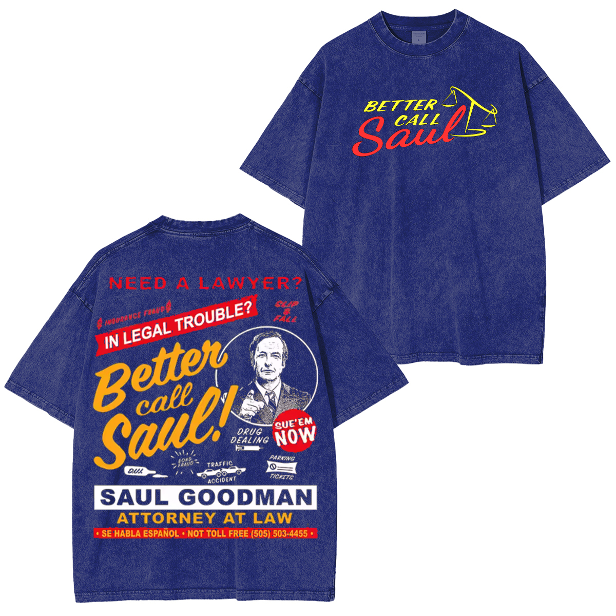 Better Call Saul Unisex Washed T-Shirt
