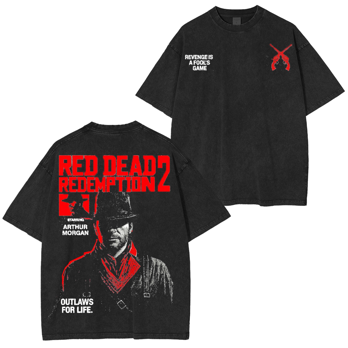 Red Dead Redemption II Unisex Washed T-Shirt