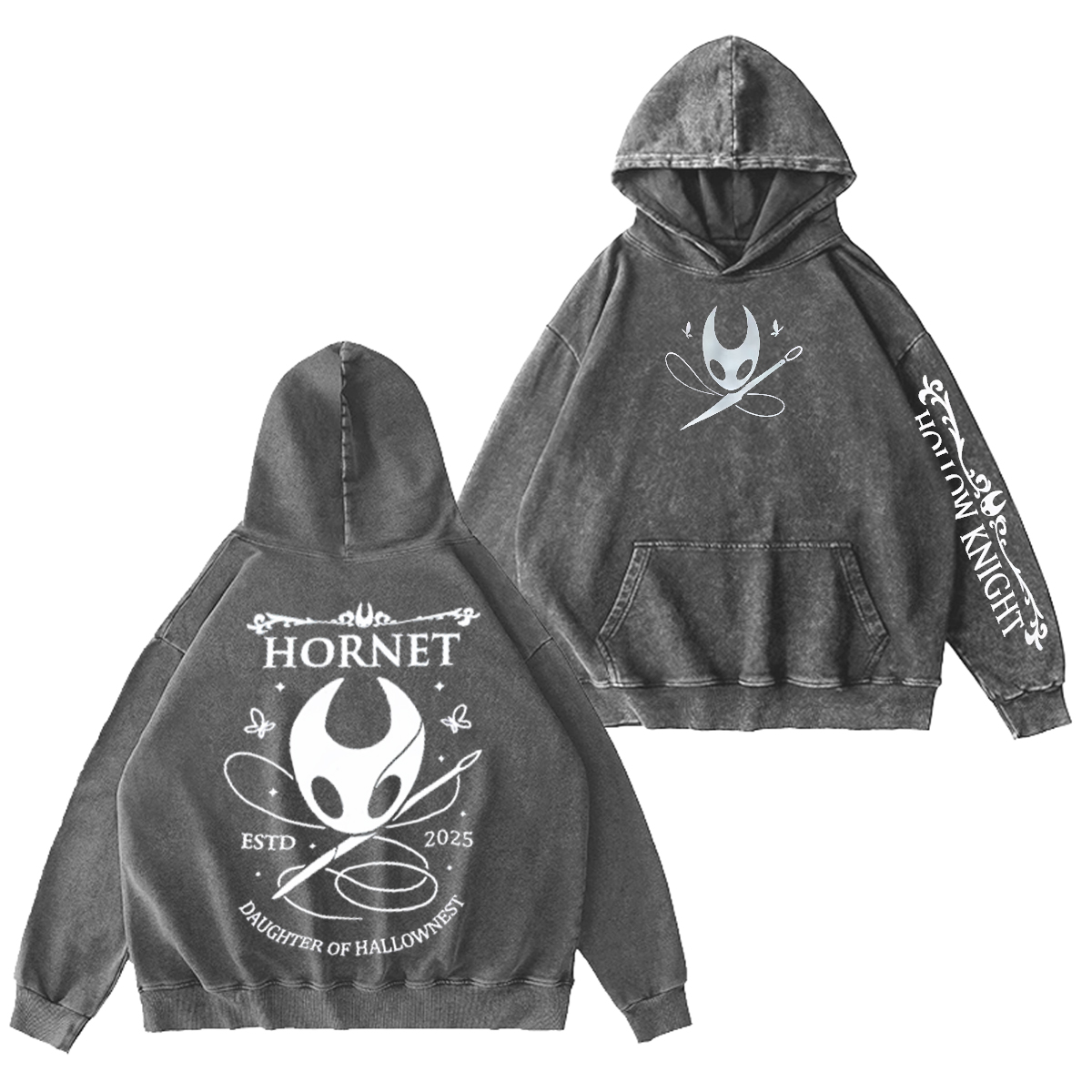 Hollow Knight Unisex Washed Hoodie