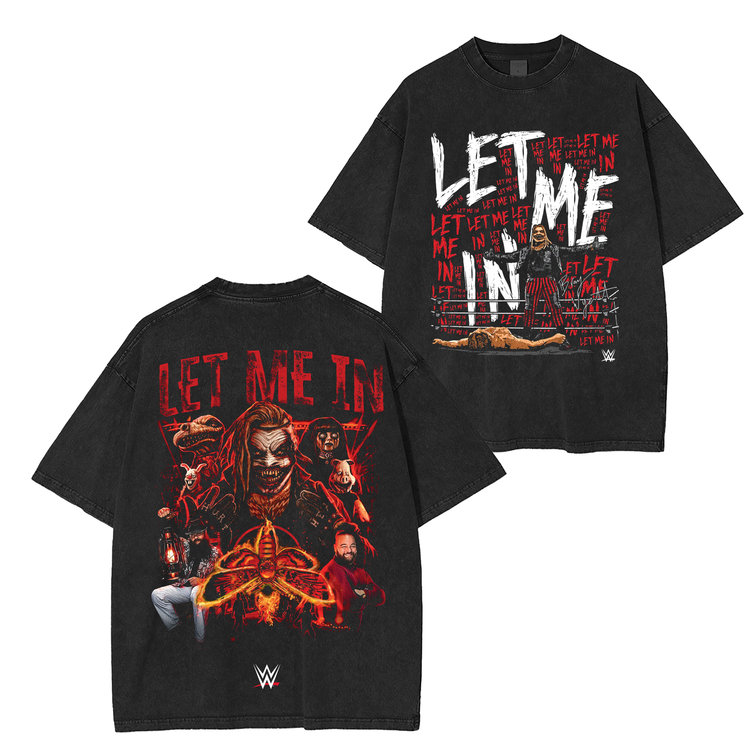 Bray Wyatt Let Me In Red Washed Unisex T-Shirt