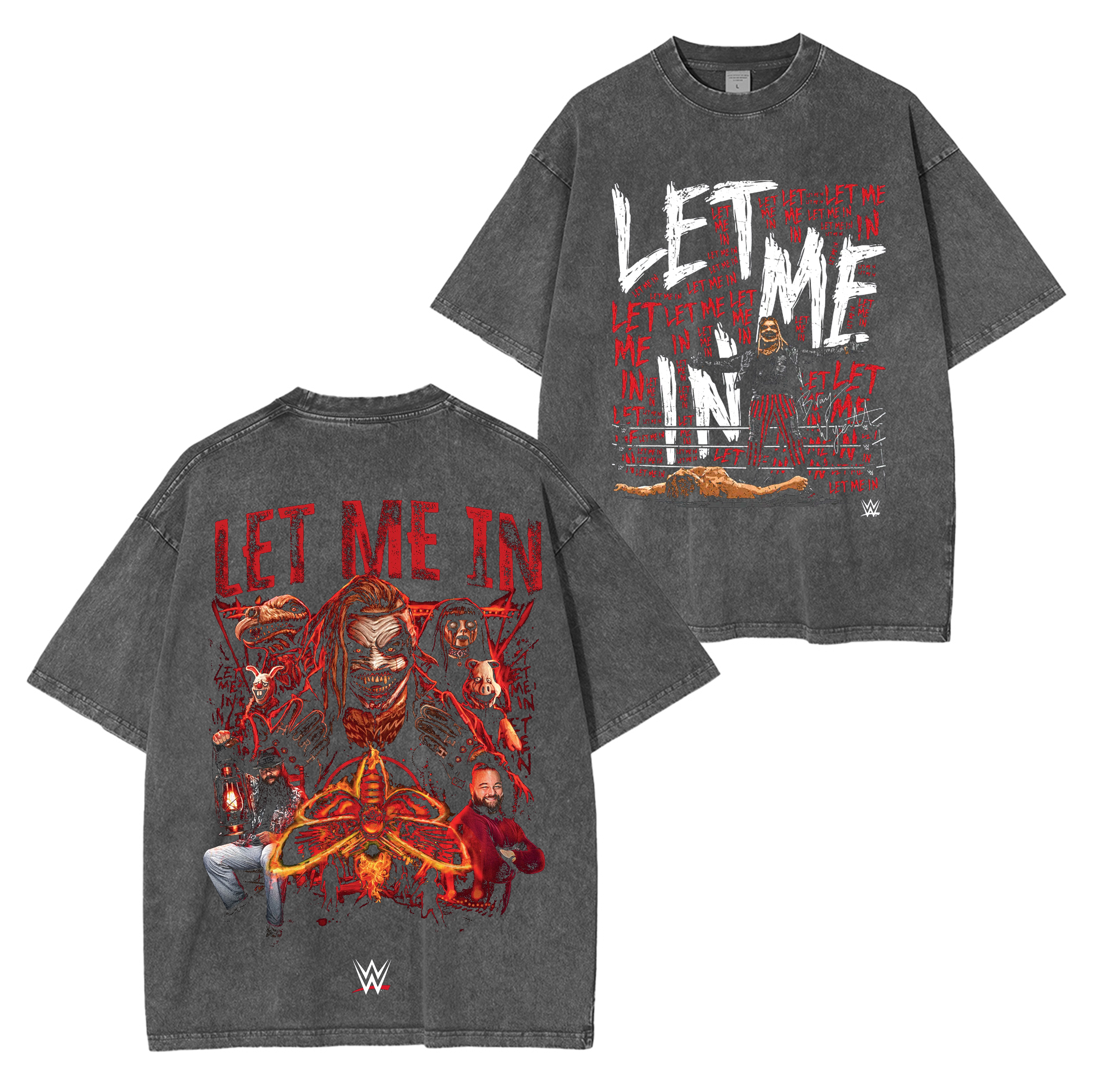Bray Wyatt Let Me In Red Washed Unisex T-Shirt