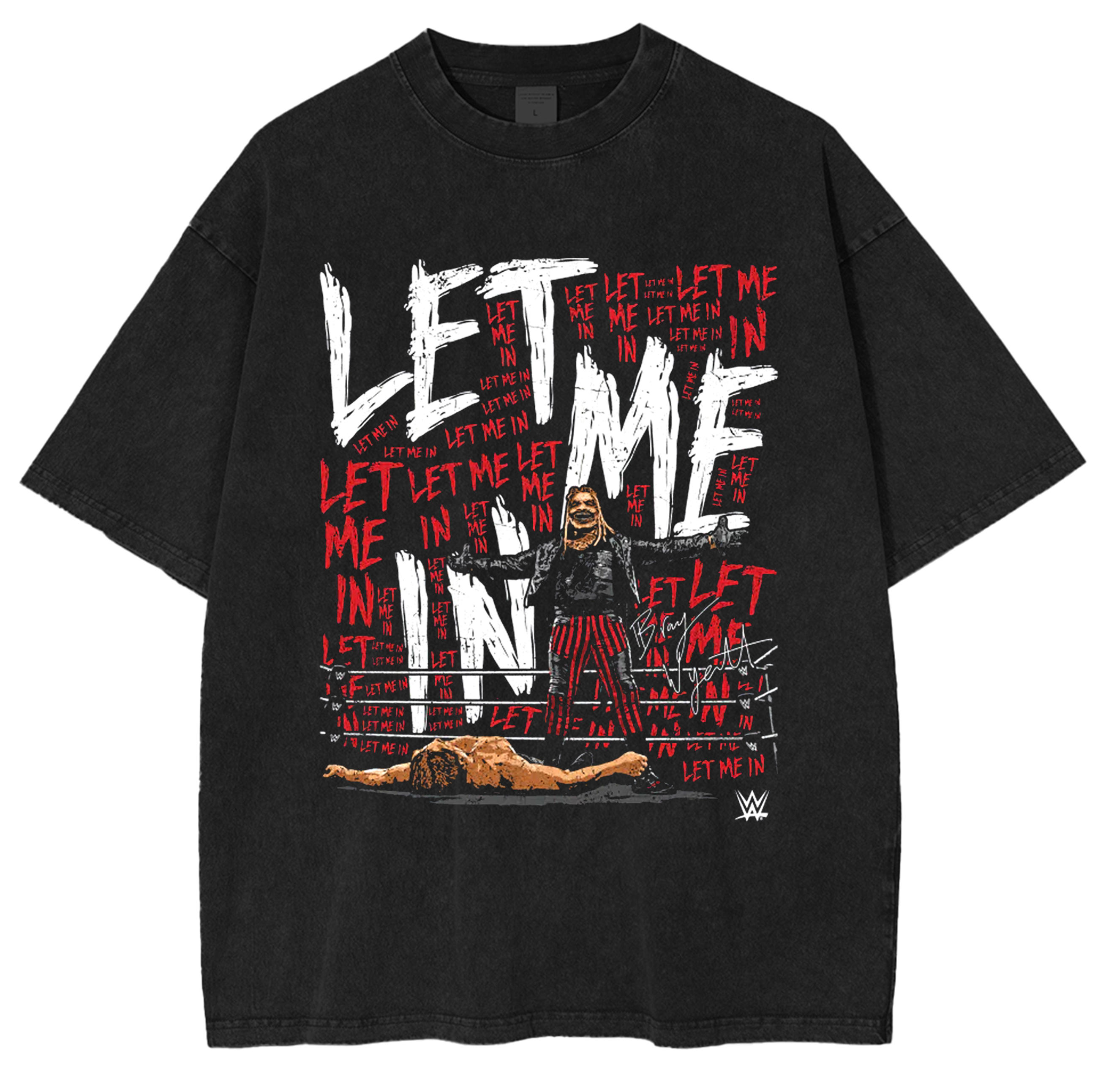 Bray Wyatt Let Me In Red Washed Unisex T-Shirt