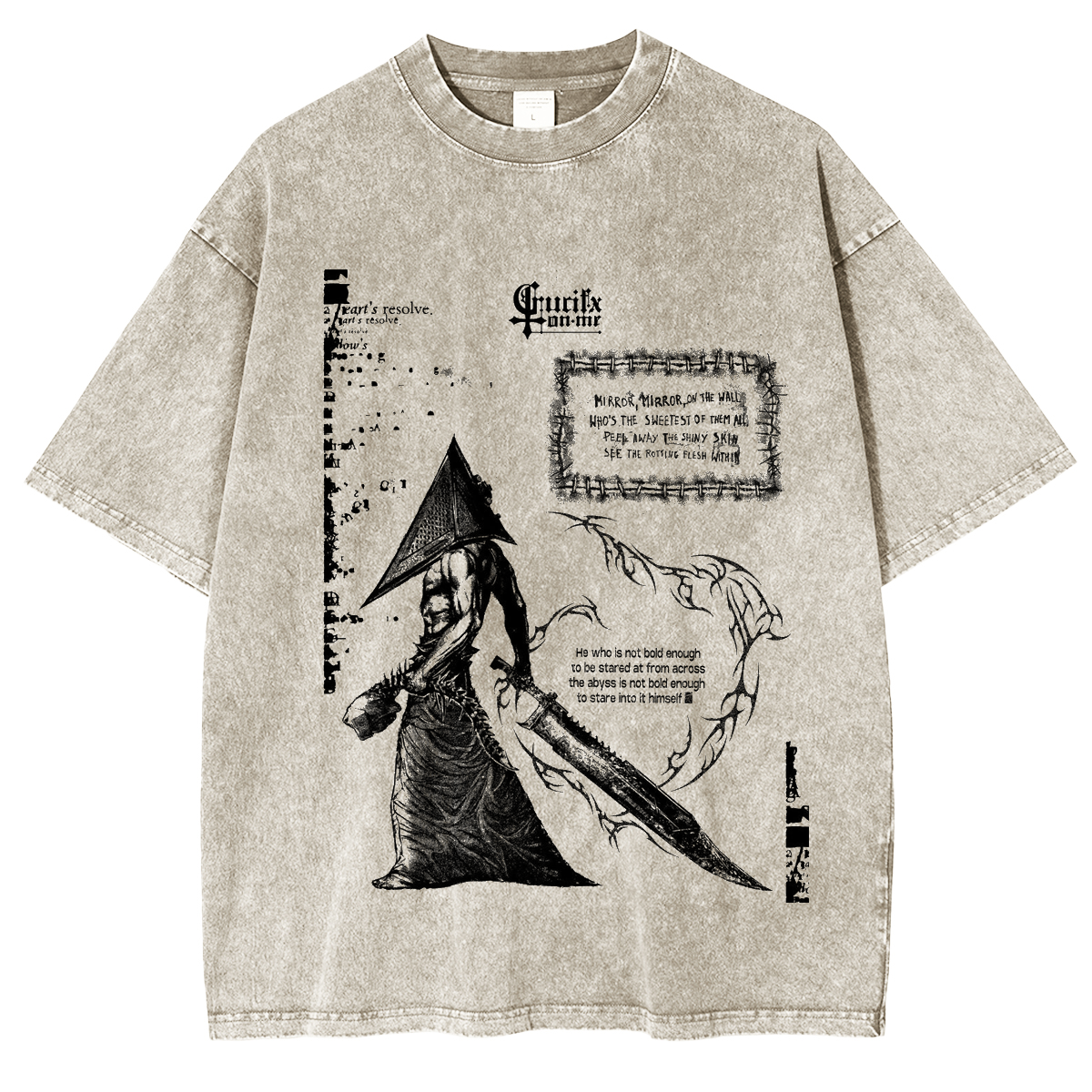 Silent Hill Pyramid Head Unisex Washed T-Shirt