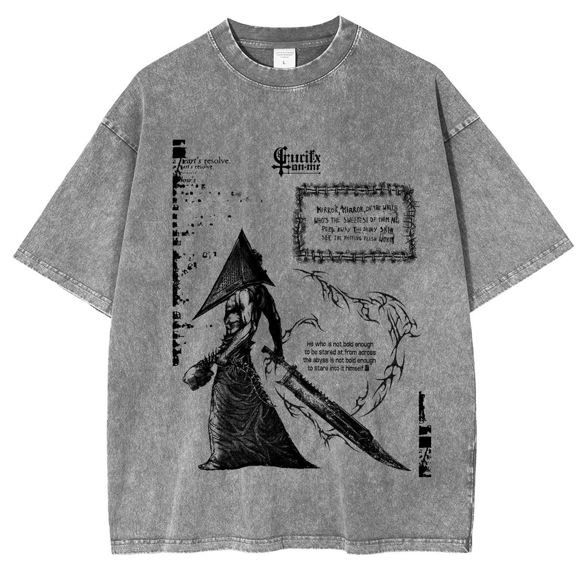 Silent Hill Pyramid Head Unisex Washed T-Shirt