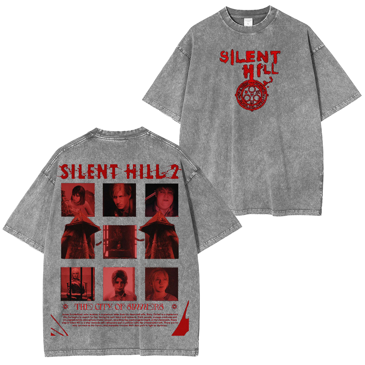 Silent Hill 2 Unisex Washed T-Shirt