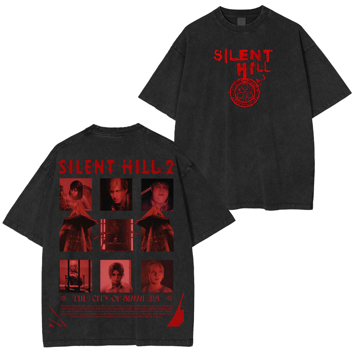 Silent Hill 2 Unisex Washed T-Shirt