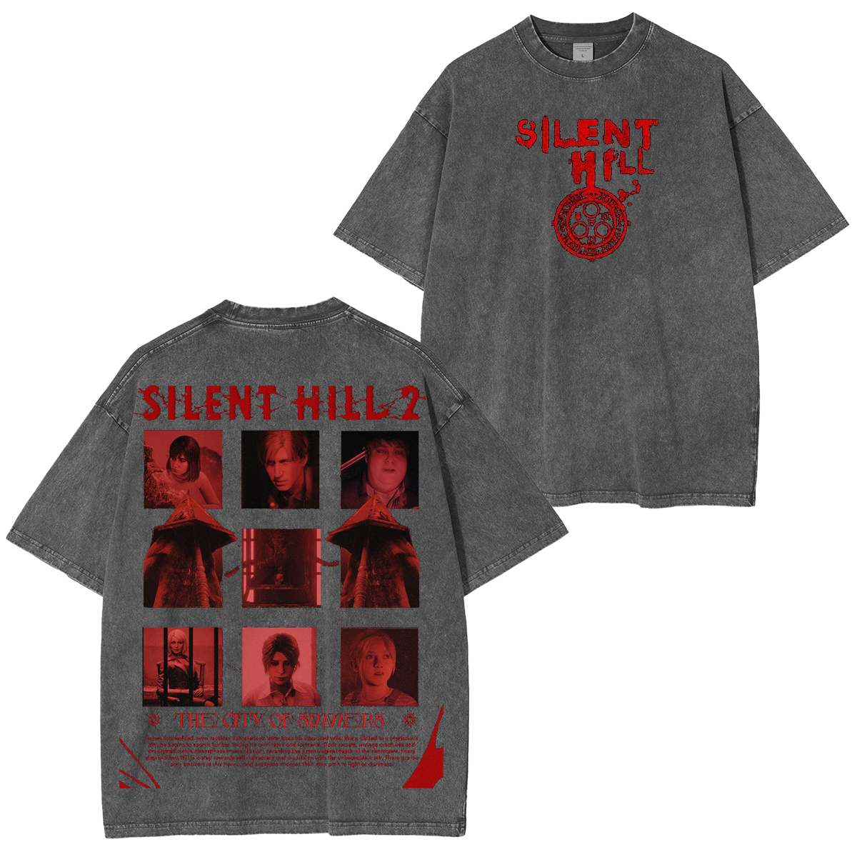 Silent Hill 2 Unisex Washed T-Shirt