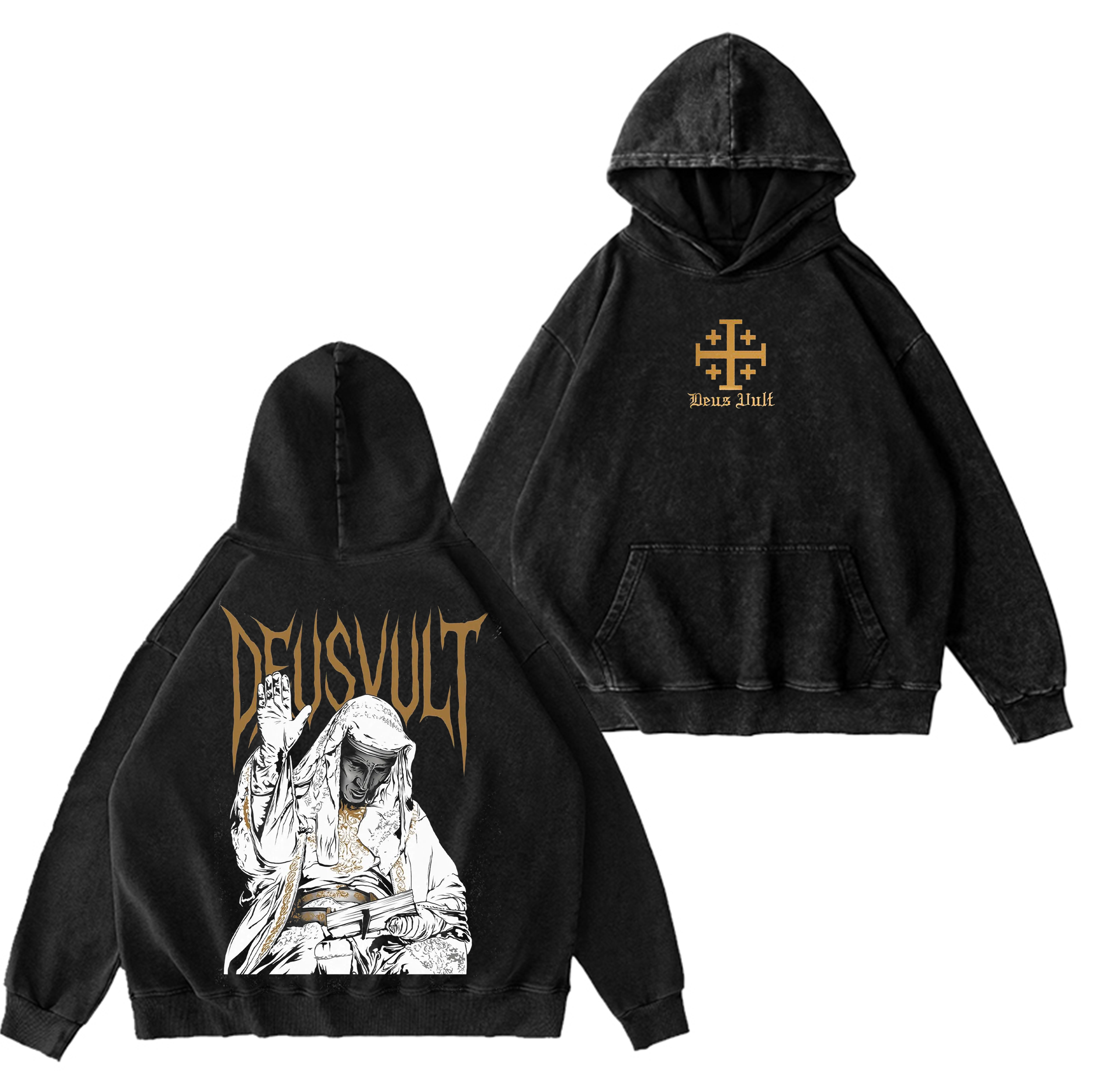 Deus Vult,Vintage Crusader T-shirt/Crewneck/Hoodie