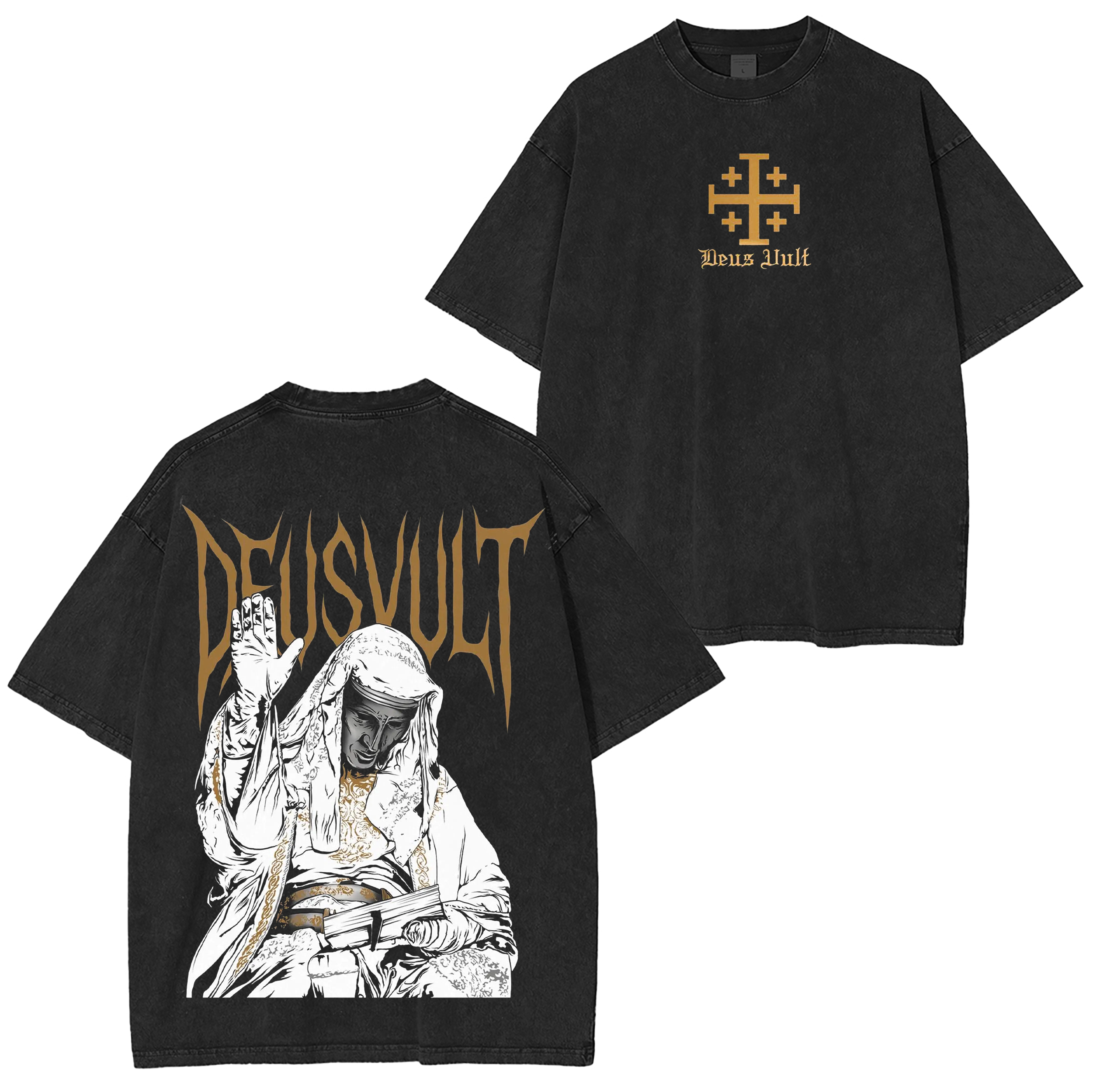 Deus Vult,Vintage Crusader T-shirt/Crewneck/Hoodie