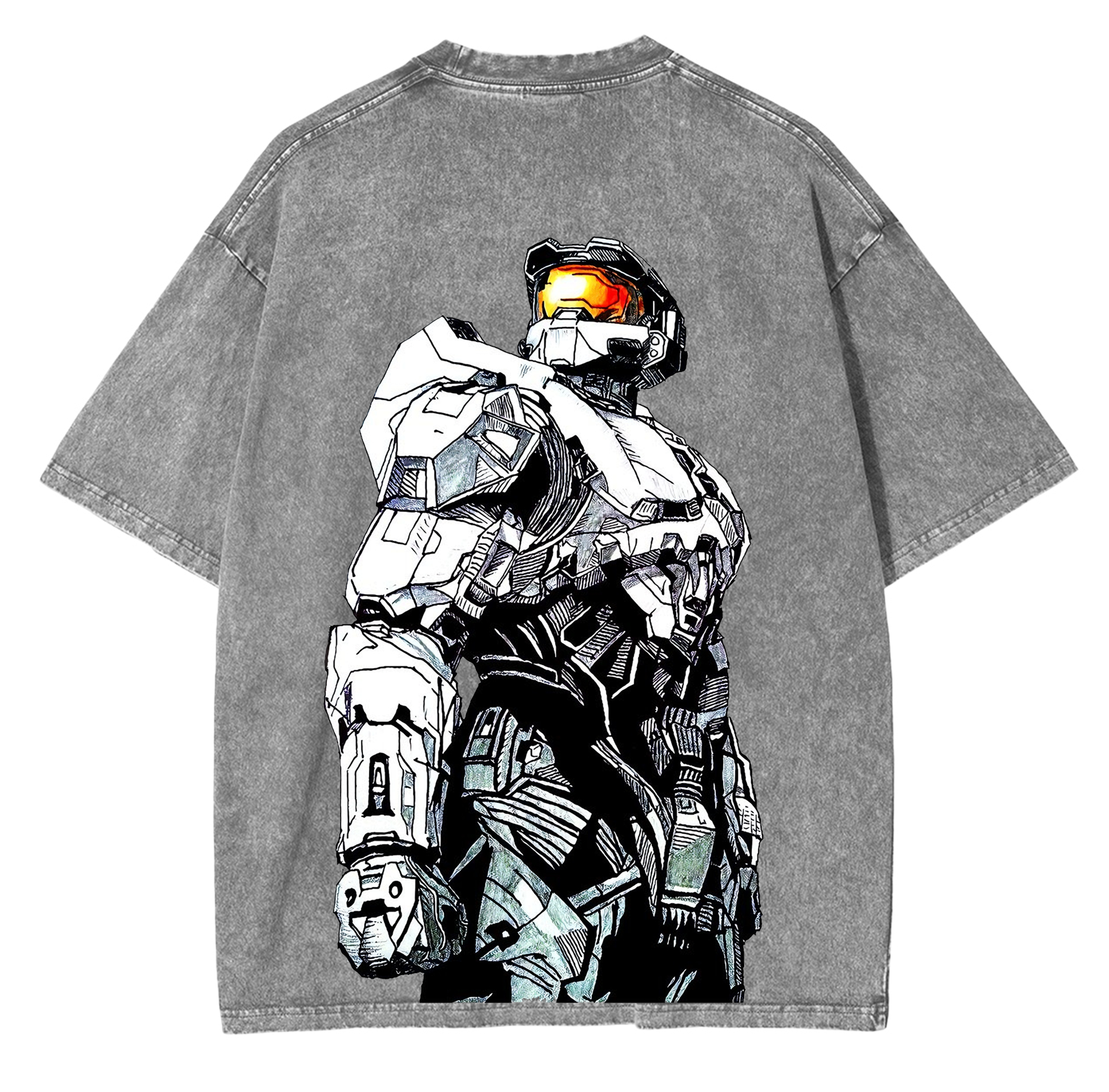 Halo,Master Chief Washed T-shirt/Crewneck/Hoodie