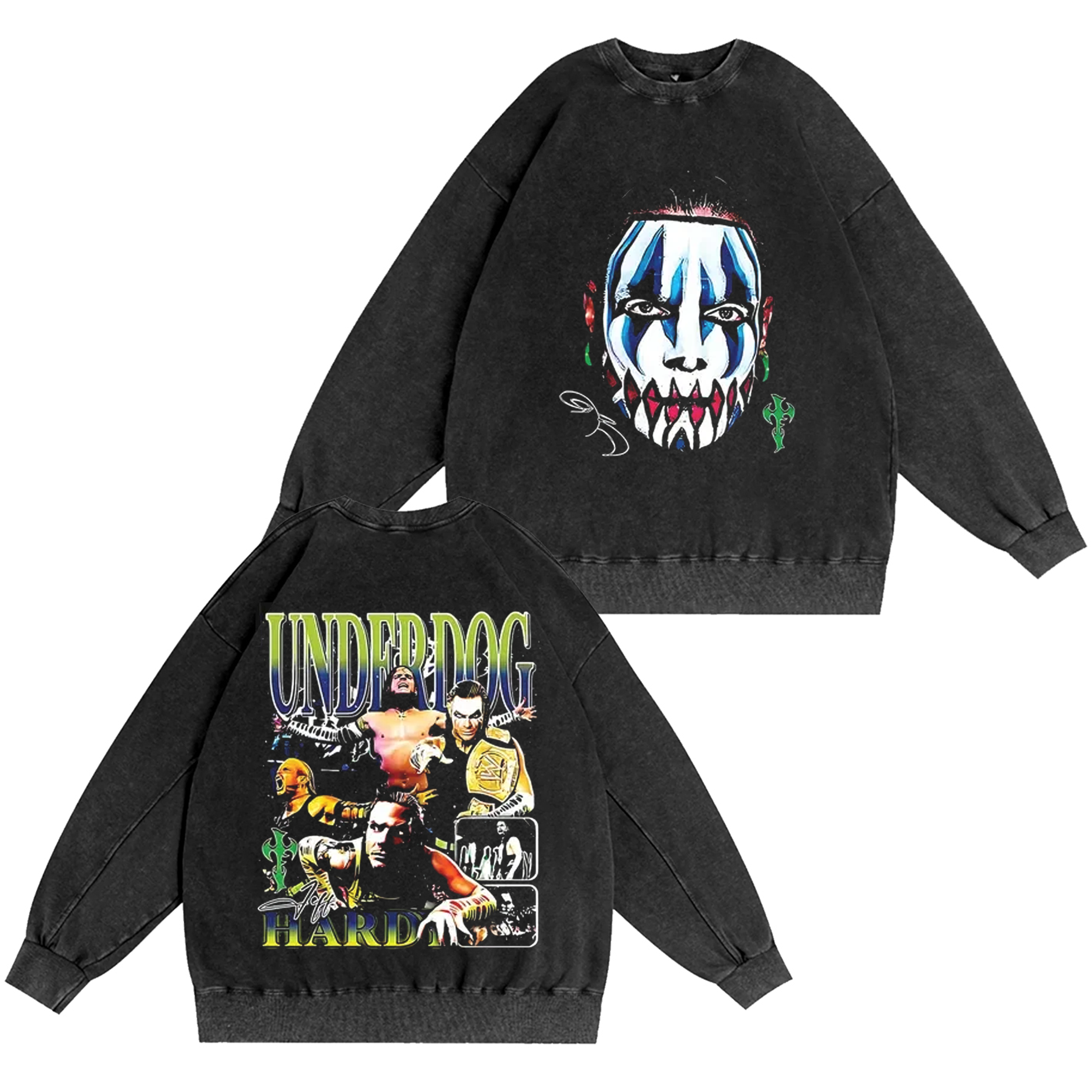 JEFF HARDY Wrestling Washed T-shirt/Crewneck/Hoodie