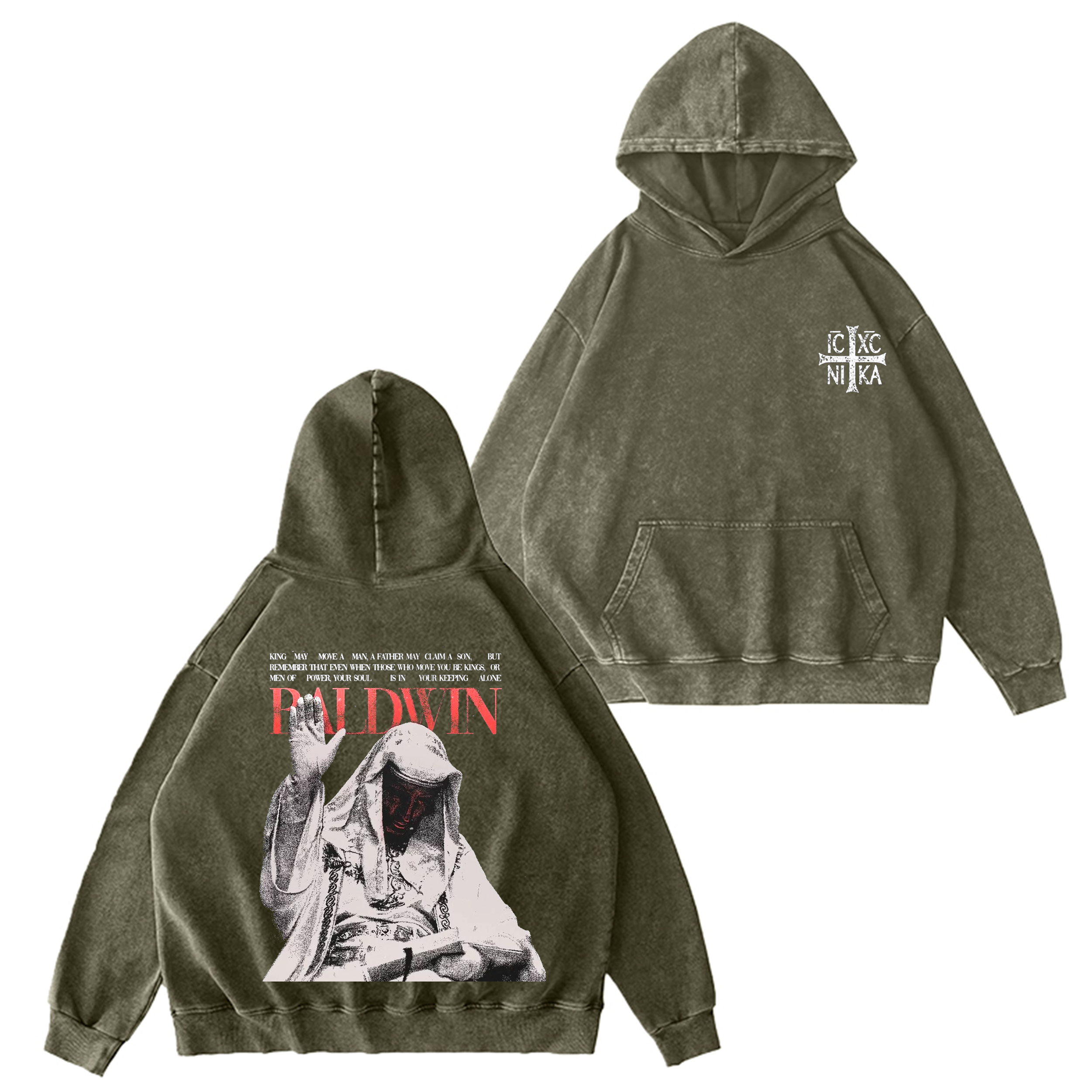 Baldwin IV The Leper King  Washed T-shirt/Crewneck/Hoodie